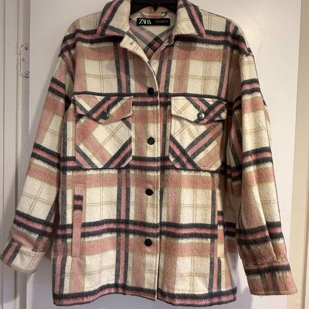 Zara Plaid Shacket